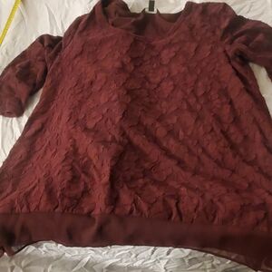 Elegant Burgundy  Women's Top